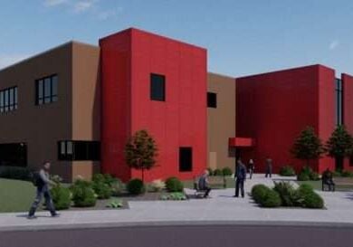 MSP Design architectural illustrations for Butler Tech Bioscience renderings of the official building for education facility.