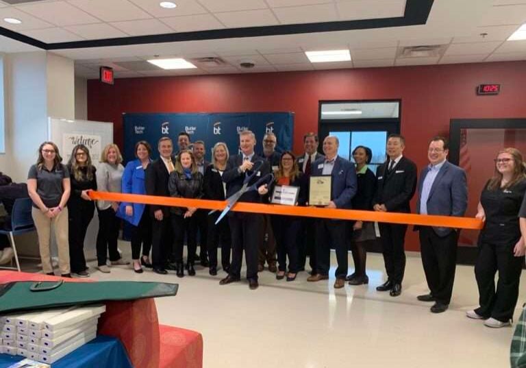 Butler Tech held a ribbon cutting today to celebrate the 4,600 SF addition to its Bioscience Center in West Chester.
