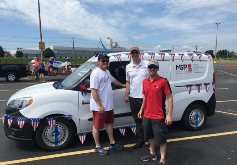 MSP joins city of Sharonville for the 4th of July parade. MSP has been an active part of the Sharonville community for years.