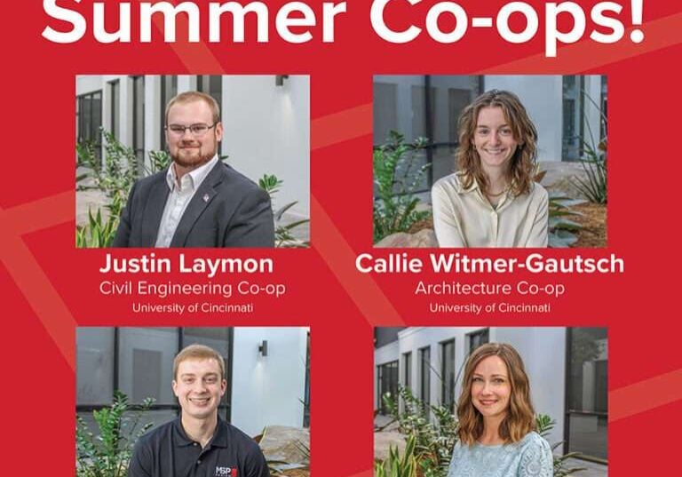 We are thrilled to welcome summer co-ops, Justin, Callie, Logan and Jessica on board at MSP Design in their departments!